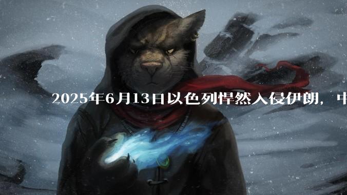 2025年6月13日以色列悍然入侵伊朗，中东各阿拉伯国家为什么都只是口头谴责，不亲自下场支援伊朗？